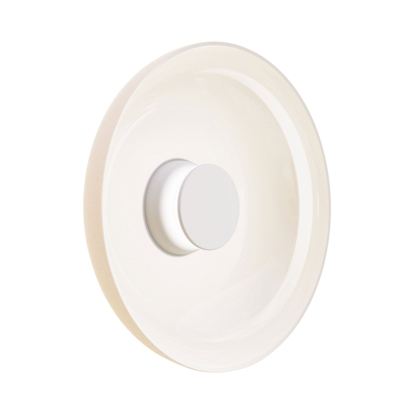 Totem LED Wall Light in White/White/Opal/Glass (17-Inch).