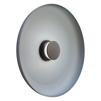 Totem LED Wall Light in Black/Black/Blue/Metal (22-Inch).