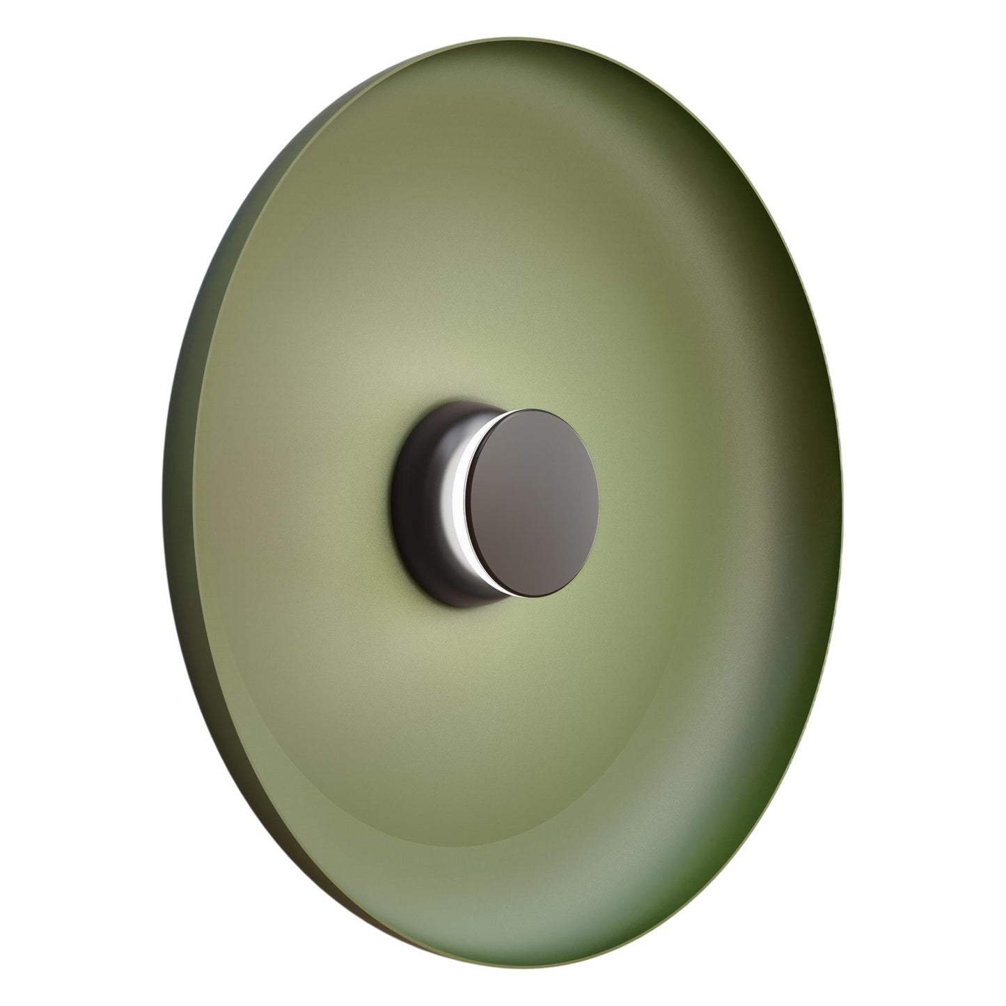 Totem LED Wall Light in Black/Black/Forest Green/Metal (22-Inch).