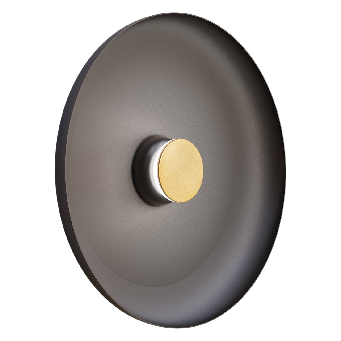 Totem LED Wall Light in Black/Brass/Black/Metal (22-Inch).