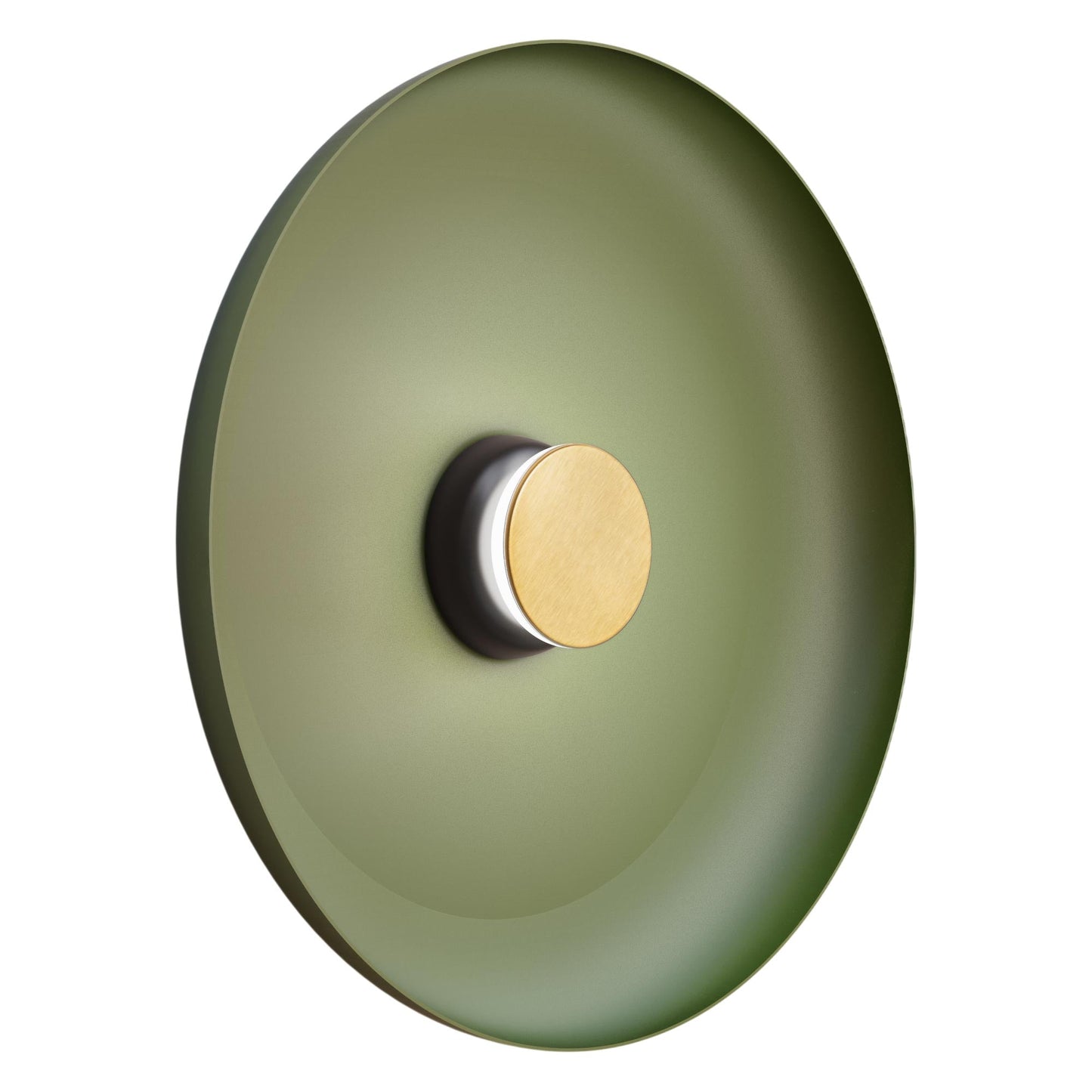 Totem LED Wall Light in Black/Brass/Forest Green/Metal (22-Inch).