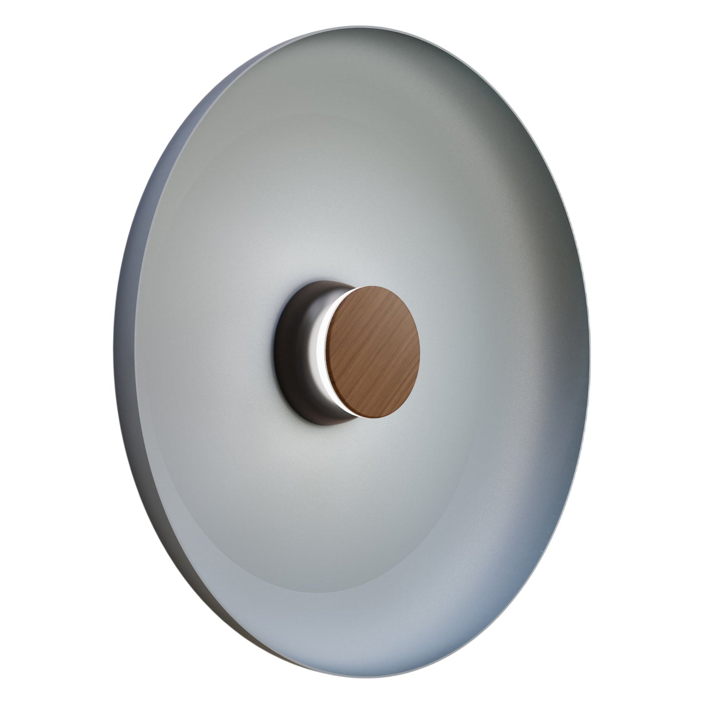 Totem LED Wall Light in Black/Walnut/Blue/Metal (22-Inch).