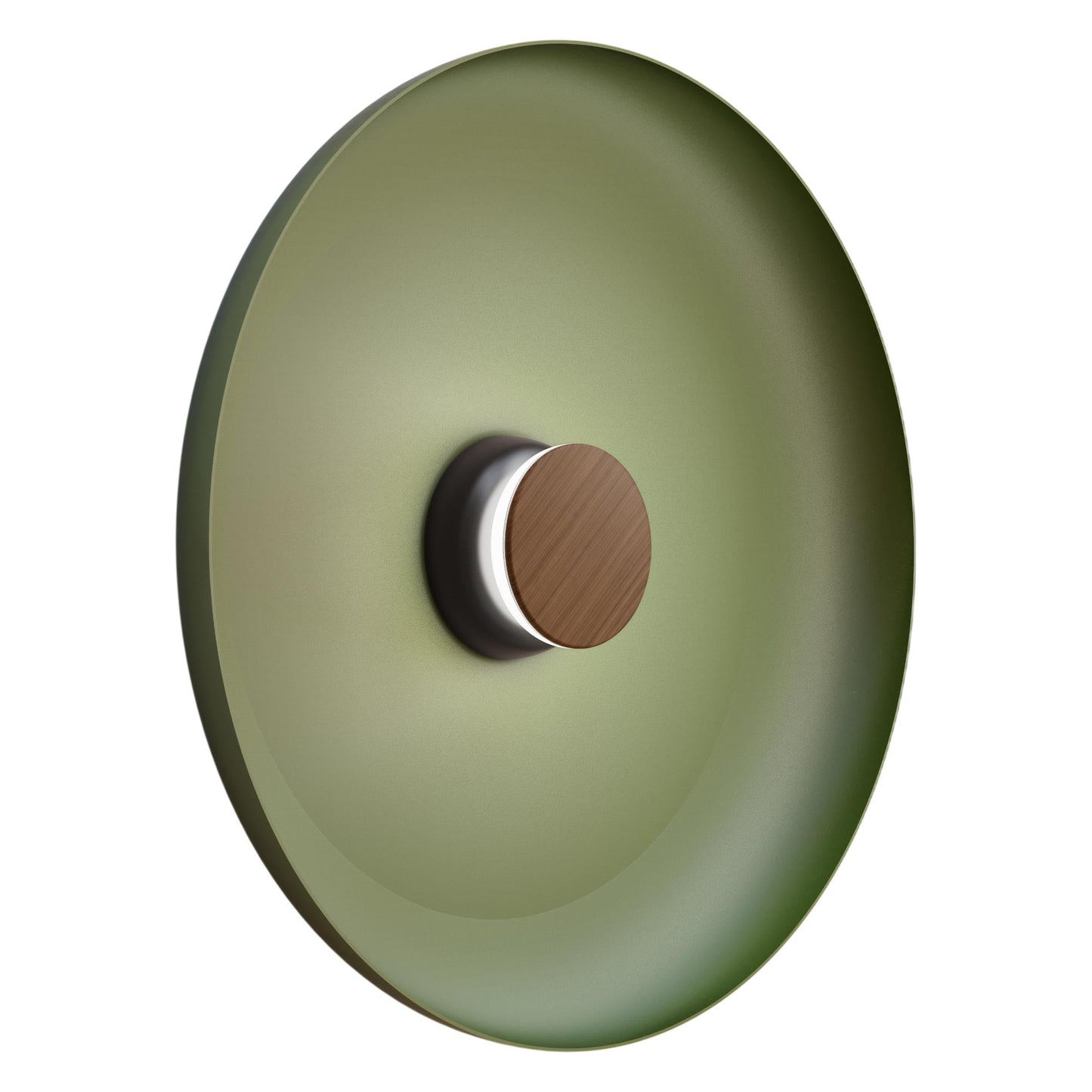 Totem LED Wall Light in Black/Walnut/Forest Green/Metal (22-Inch).
