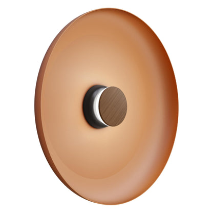 Totem LED Wall Light in Black/Walnut/Terracotta/Metal (22-Inch).