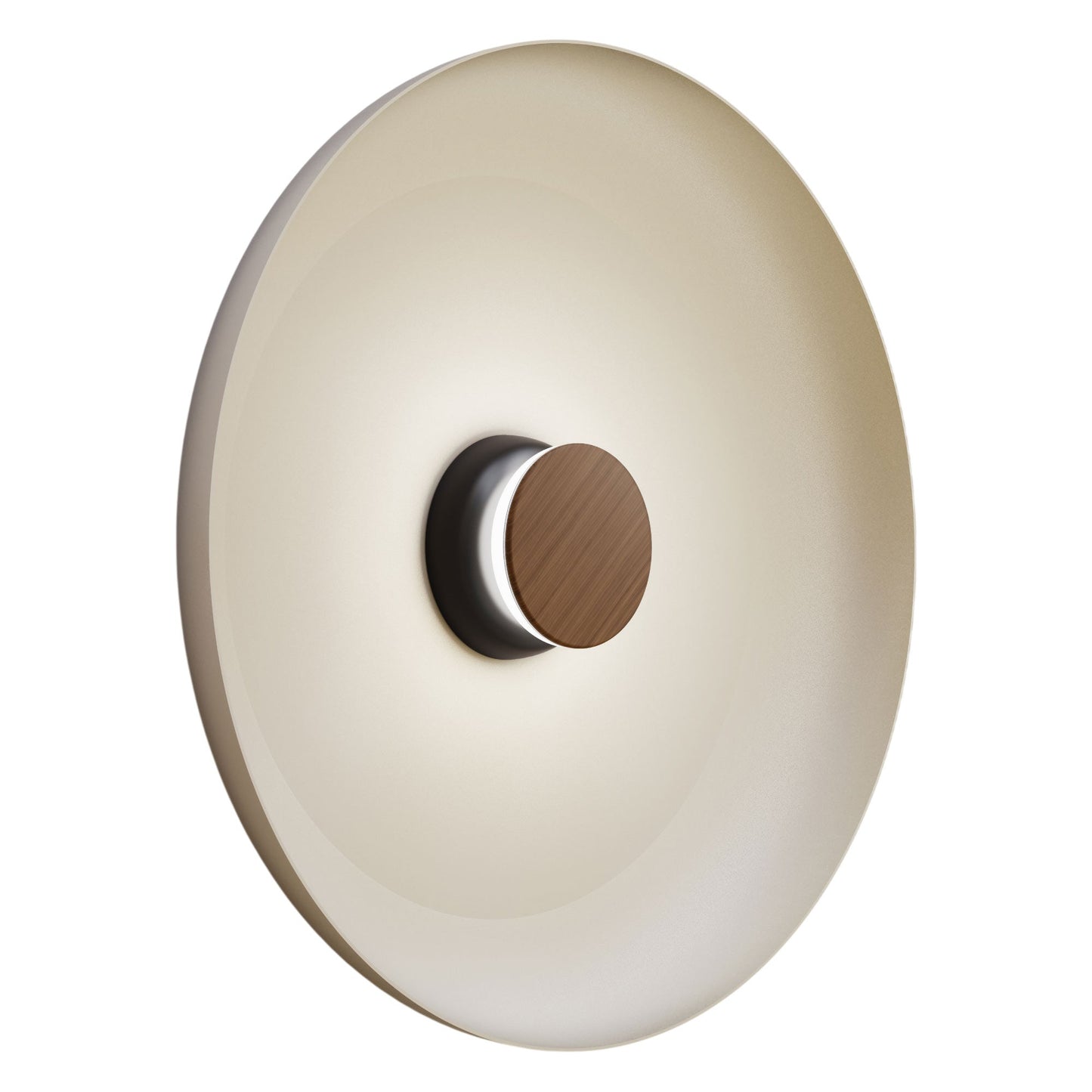 Totem LED Wall Light in Black/Walnut/White/Metal (22-Inch).