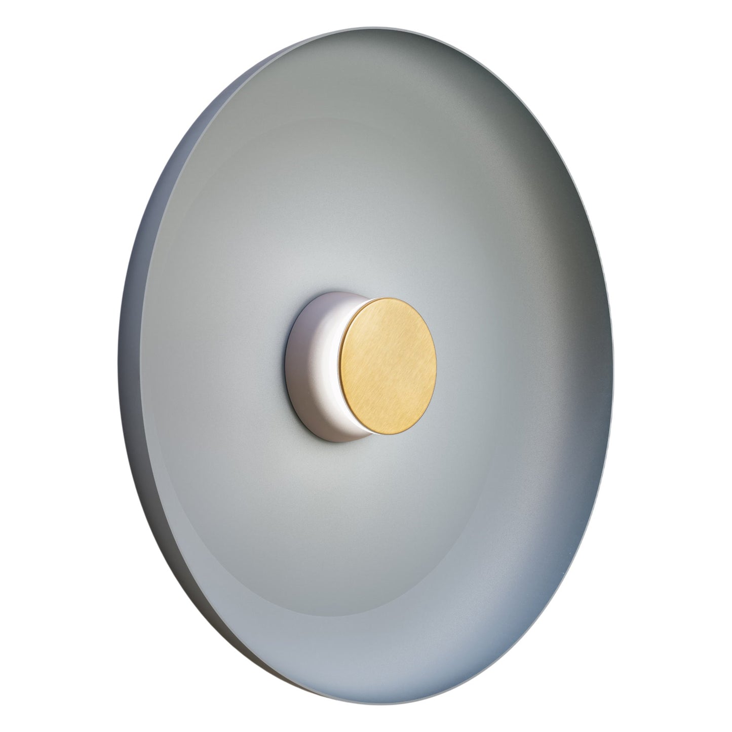 Totem LED Wall Light in Grey/Brass/Blue/Metal (22-Inch).