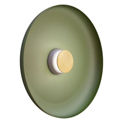 Totem LED Wall Light in Grey/Brass/Forest Green/Metal (22-Inch).