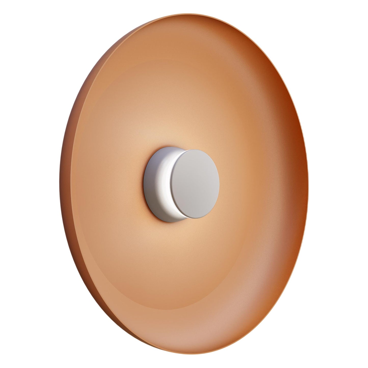 Totem LED Wall Light in Grey/Grey/Terracotta/Metal (22-Inch).