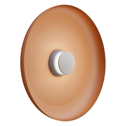 Totem LED Wall Light in Grey/Grey/Terracotta/Metal (22-Inch).