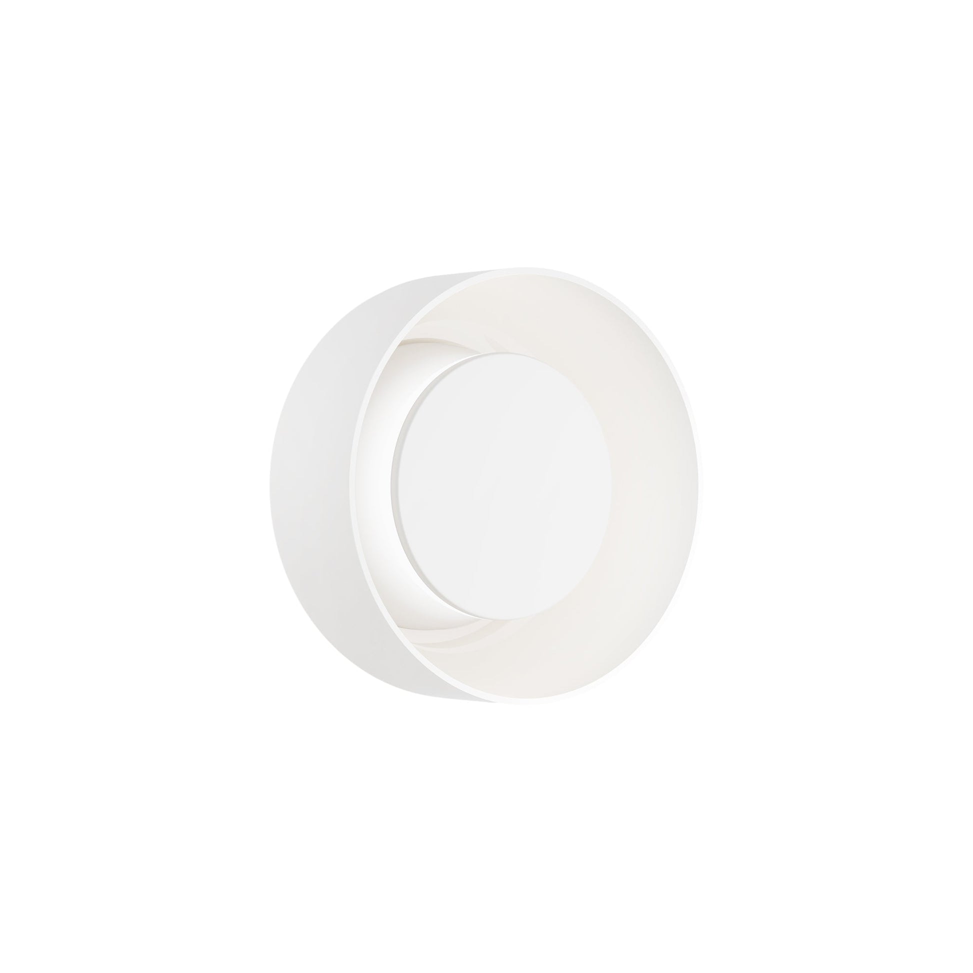 Totem LED Wall Light in White/White/White/Glass (7-Inch).