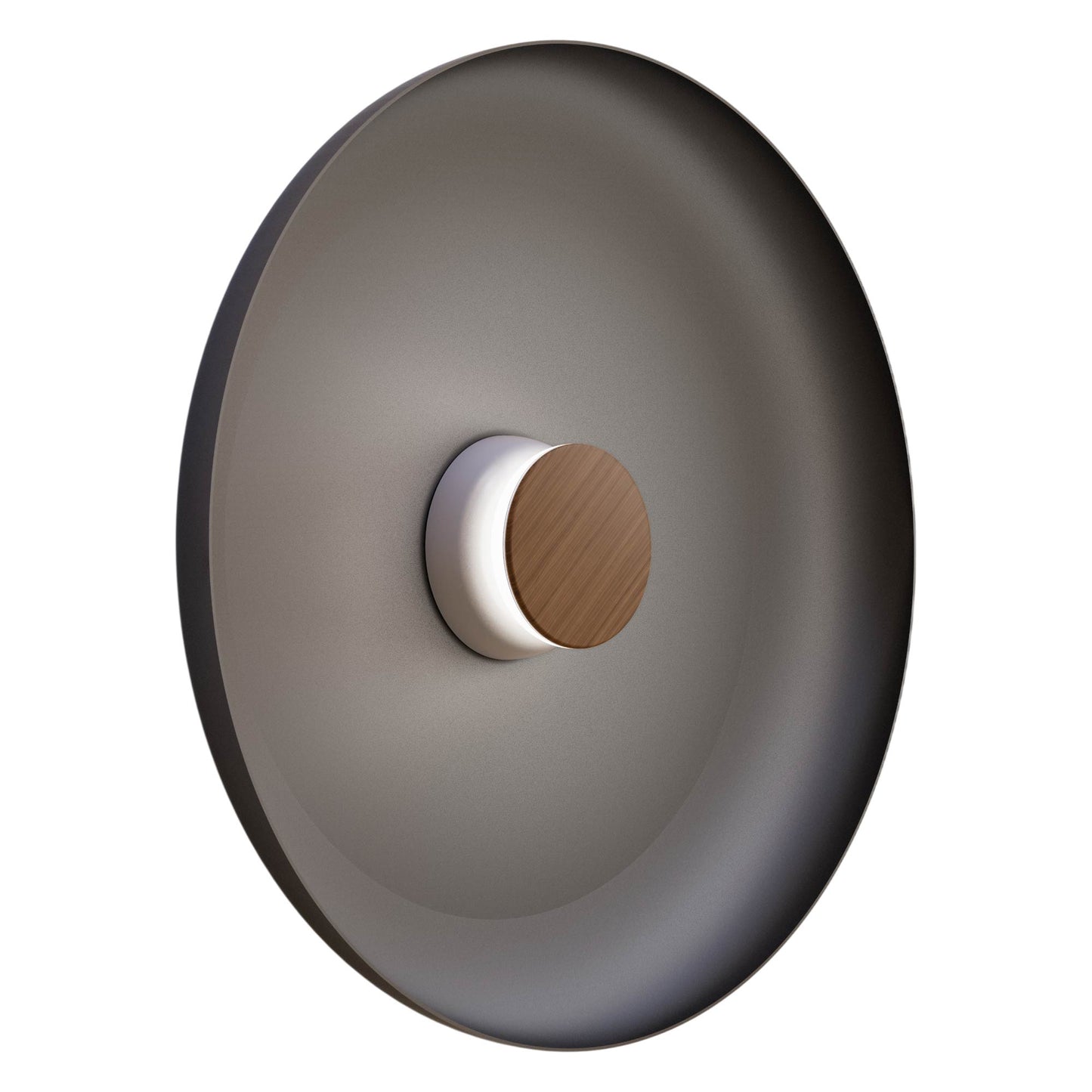 Totem LED Wall Light in Grey/Walnut/Black/Metal (22-Inch).
