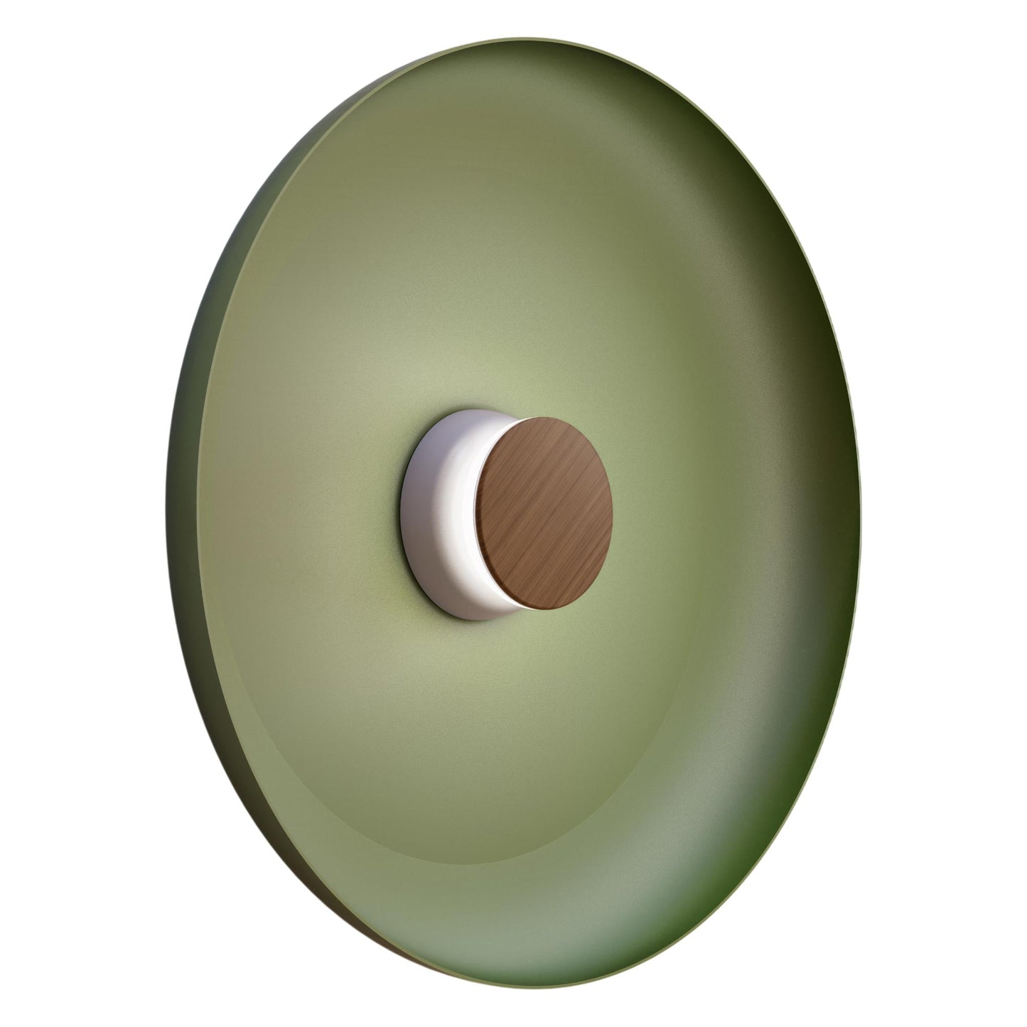 Totem LED Wall Light in Grey/Walnut/Forest Green/Metal (22-Inch).