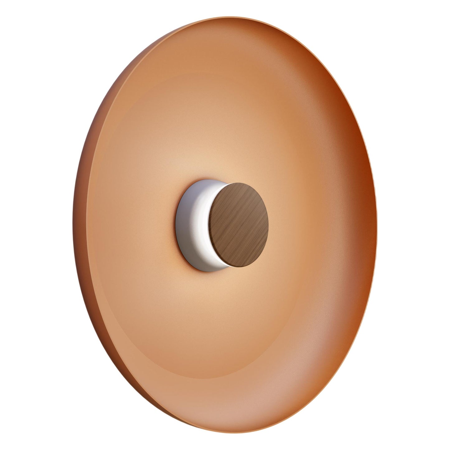 Totem LED Wall Light in Grey/Walnut/Terracotta/Metal (22-Inch).