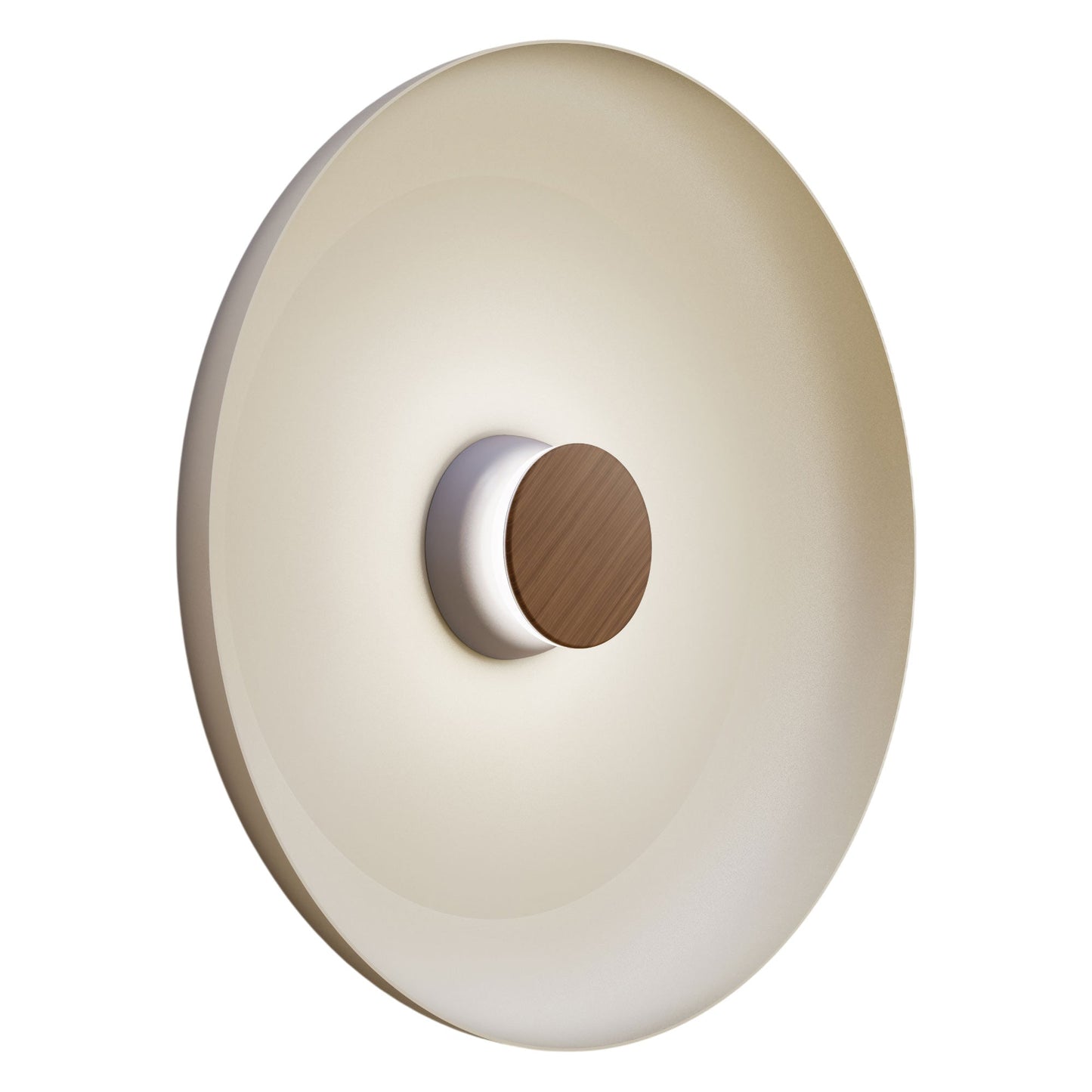 Totem LED Wall Light in Grey/Walnut/White/Metal (22-Inch).