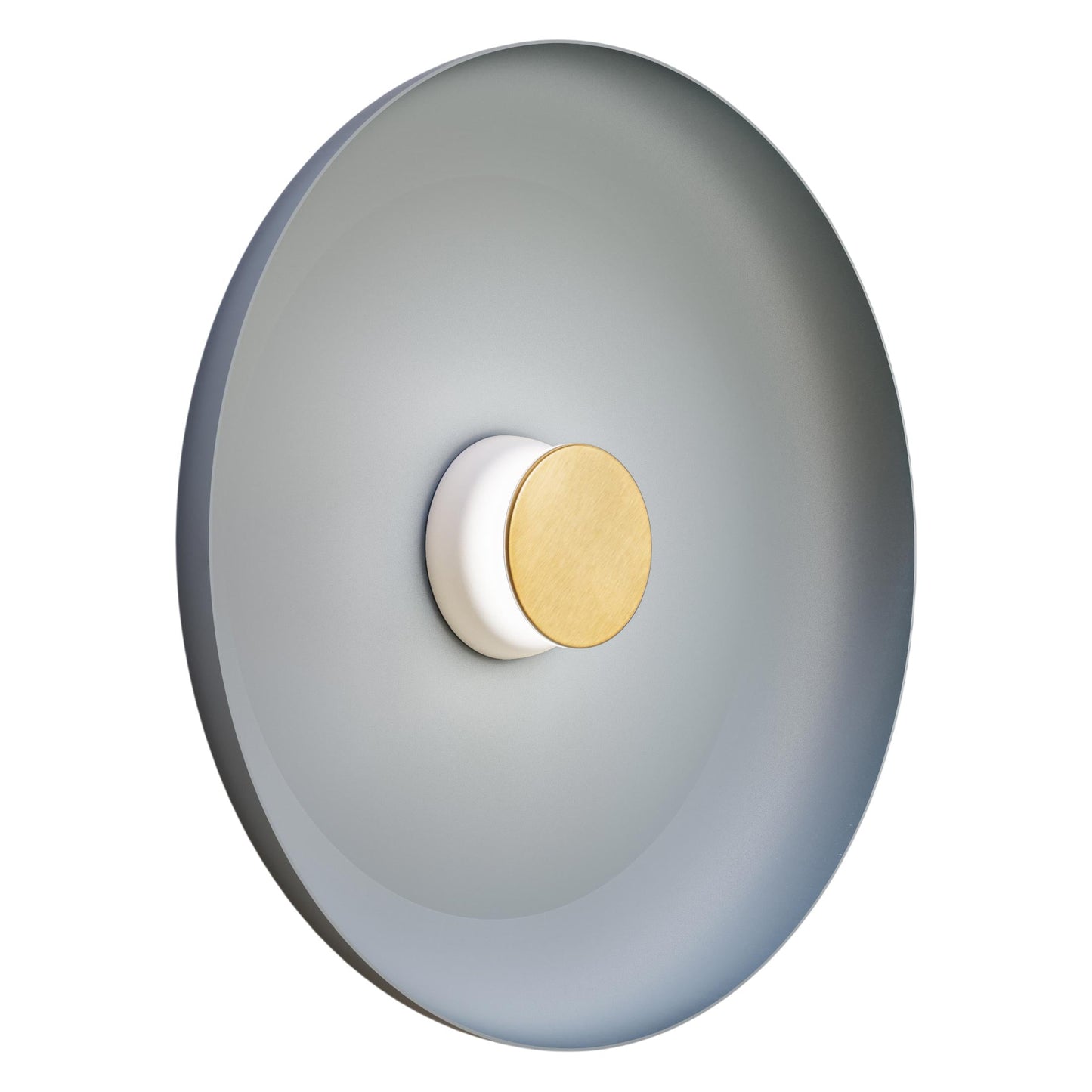 Totem LED Wall Light in White/Brass/Blue/Metal (22-Inch).