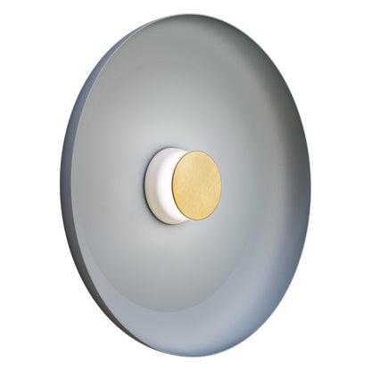 Totem LED Wall Light in White/Brass/Blue/Metal (22-Inch).