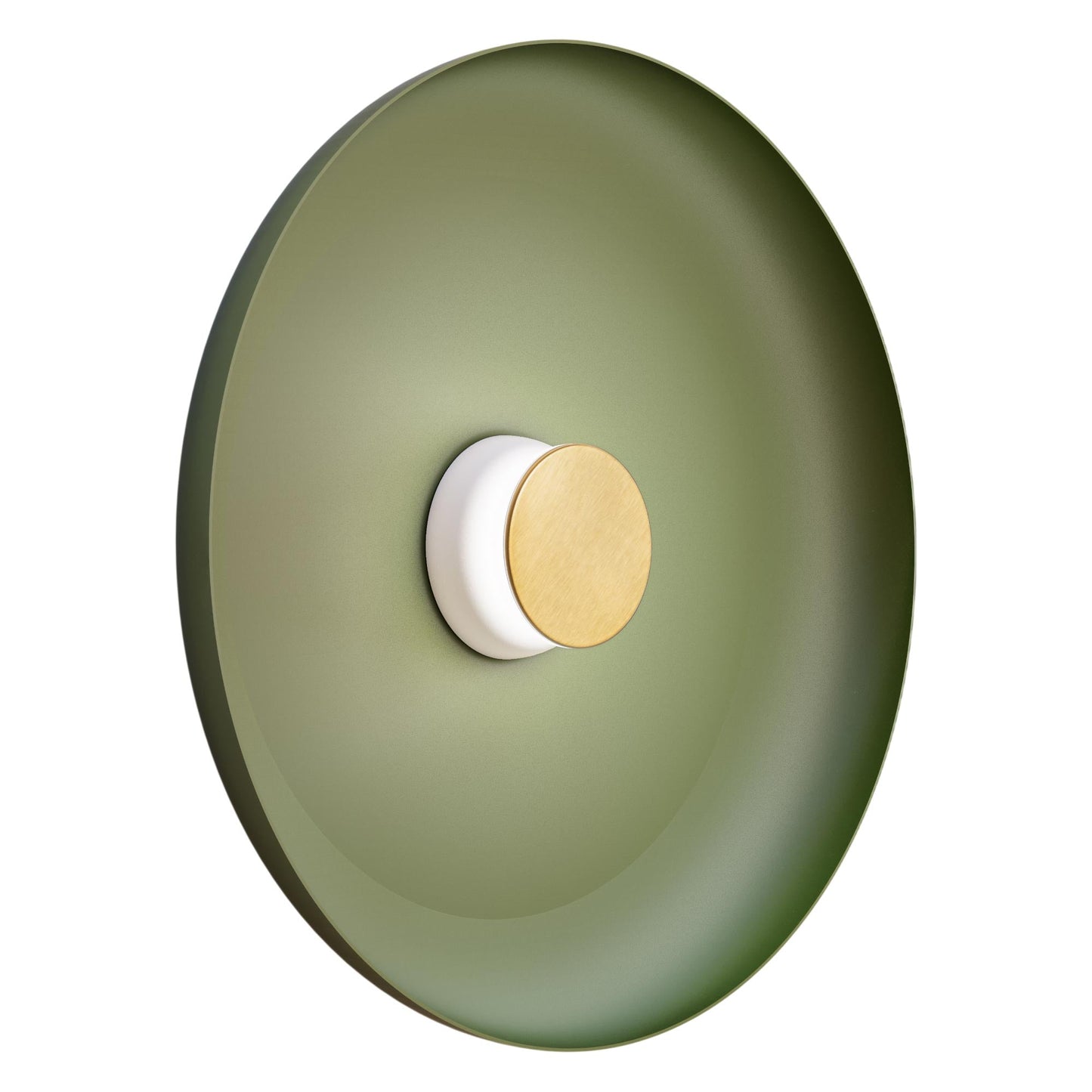 Totem LED Wall Light in White/Brass/Forest Green/Metal (22-Inch).