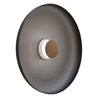 Totem LED Wall Light in White/Walnut/Black/Metal (22-Inch).