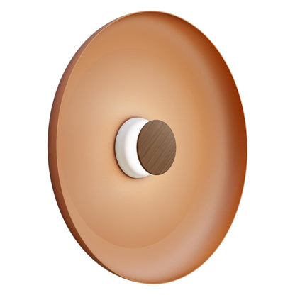 Totem LED Wall Light in White/Walnut/Terracotta/Metal (22-Inch).