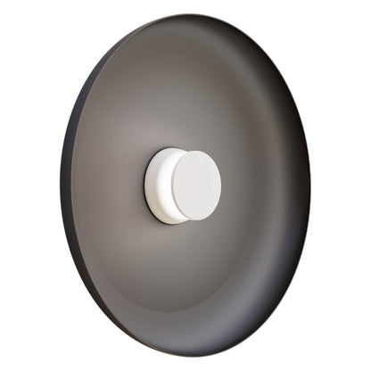 Totem LED Wall Light in White/White/Black/Metal (22-Inch).