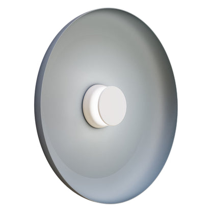 Totem LED Wall Light in White/White/Blue/Metal (22-Inch).