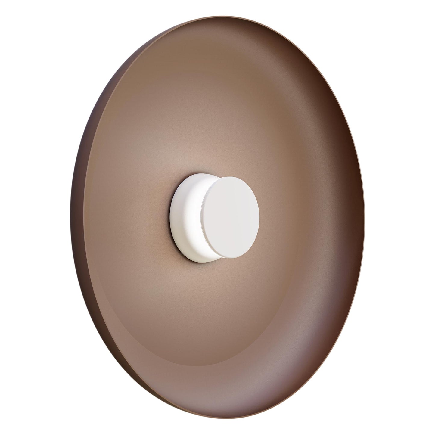 Totem LED Wall Light in White/White/Espresso/Metal (22-Inch).