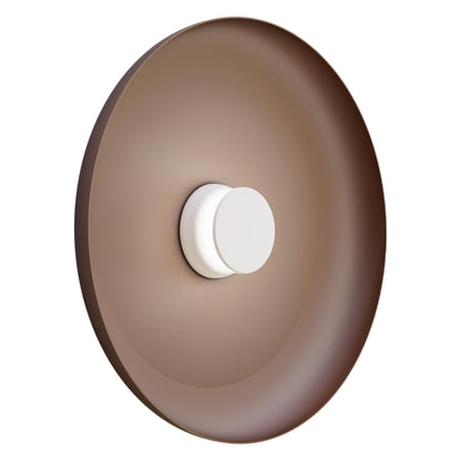 Totem LED Wall Light in White/White/Espresso/Metal (22-Inch).