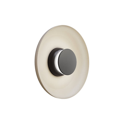 Totem LED Wall Light in Black/Black/White/Metal (12.75-Inch).