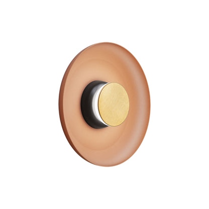 Totem LED Wall Light in Black/Brass/Terracotta/Metal (12.75-Inch).