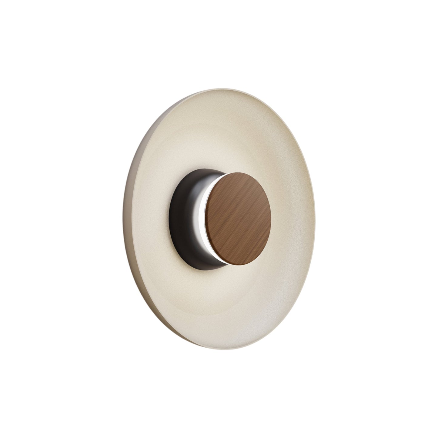 Totem LED Wall Light in Black/Walnut/White/Metal (12.75-Inch).