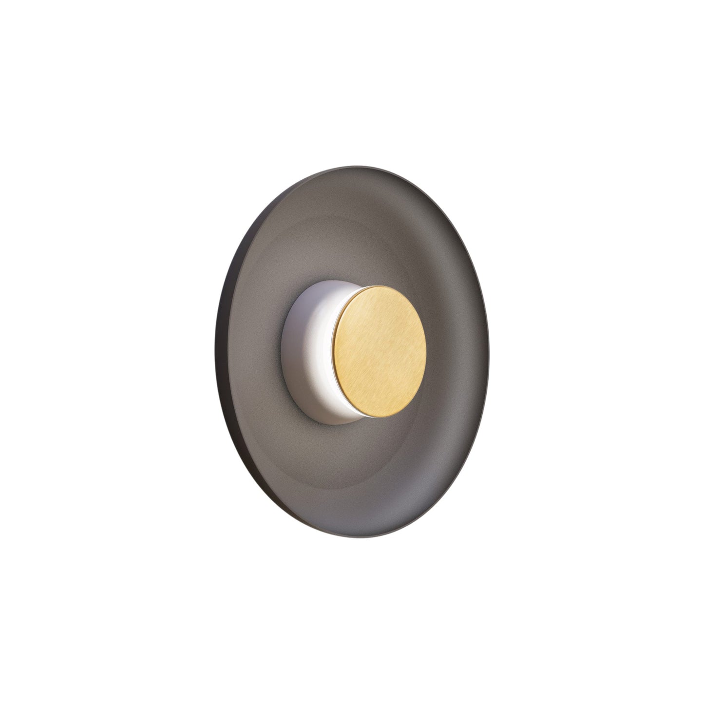 Totem LED Wall Light in Grey/Brass/Black/Metal (12.75-Inch).