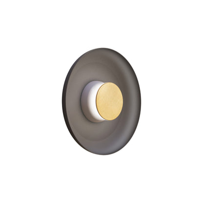 Totem LED Wall Light in Grey/Brass/Black/Metal (12.75-Inch).
