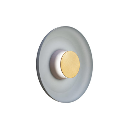 Totem LED Wall Light in Grey/Brass/Blue/Metal (12.75-Inch).
