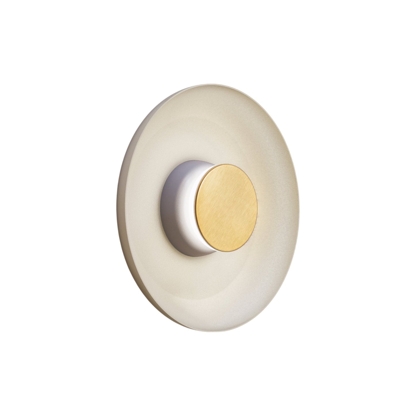 Totem LED Wall Light in Grey/Brass/White/Metal (12.75-Inch).