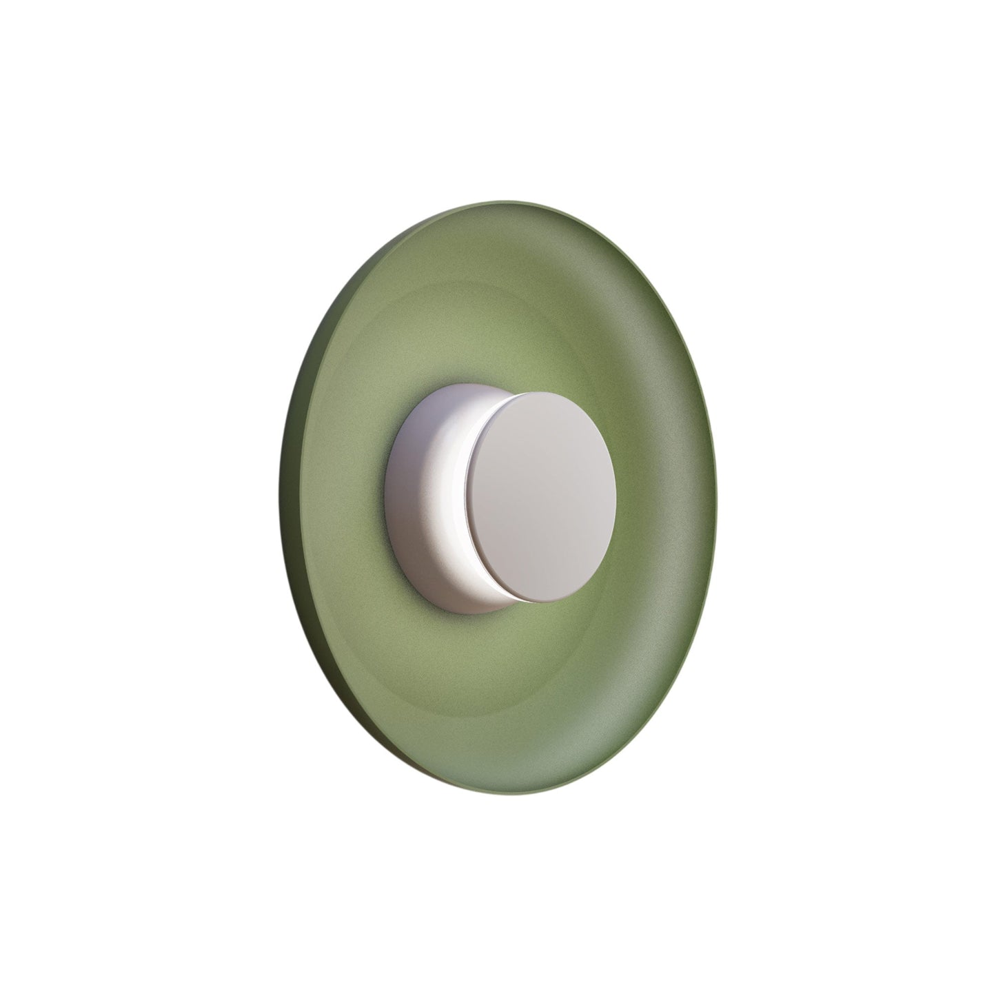 Totem LED Wall Light in Grey/Grey/Forest Green/Metal (12.75-Inch).