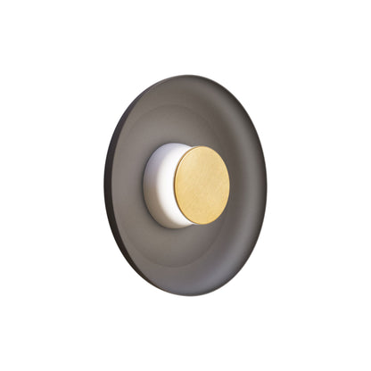 Totem LED Wall Light in White/Brass/Black/Metal (12.75-Inch).