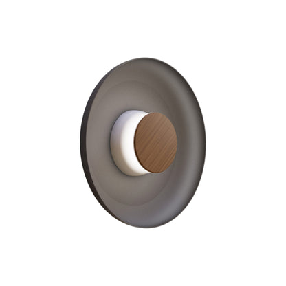Totem LED Wall Light in White/Walnut/Black/Metal (12.75-Inch).