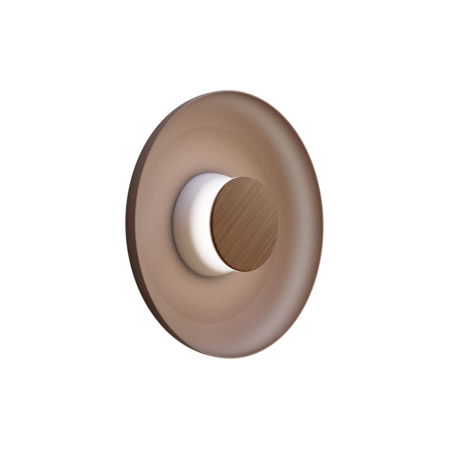 Totem LED Wall Light in White/Walnut/Espresso/Metal (12.75-Inch).