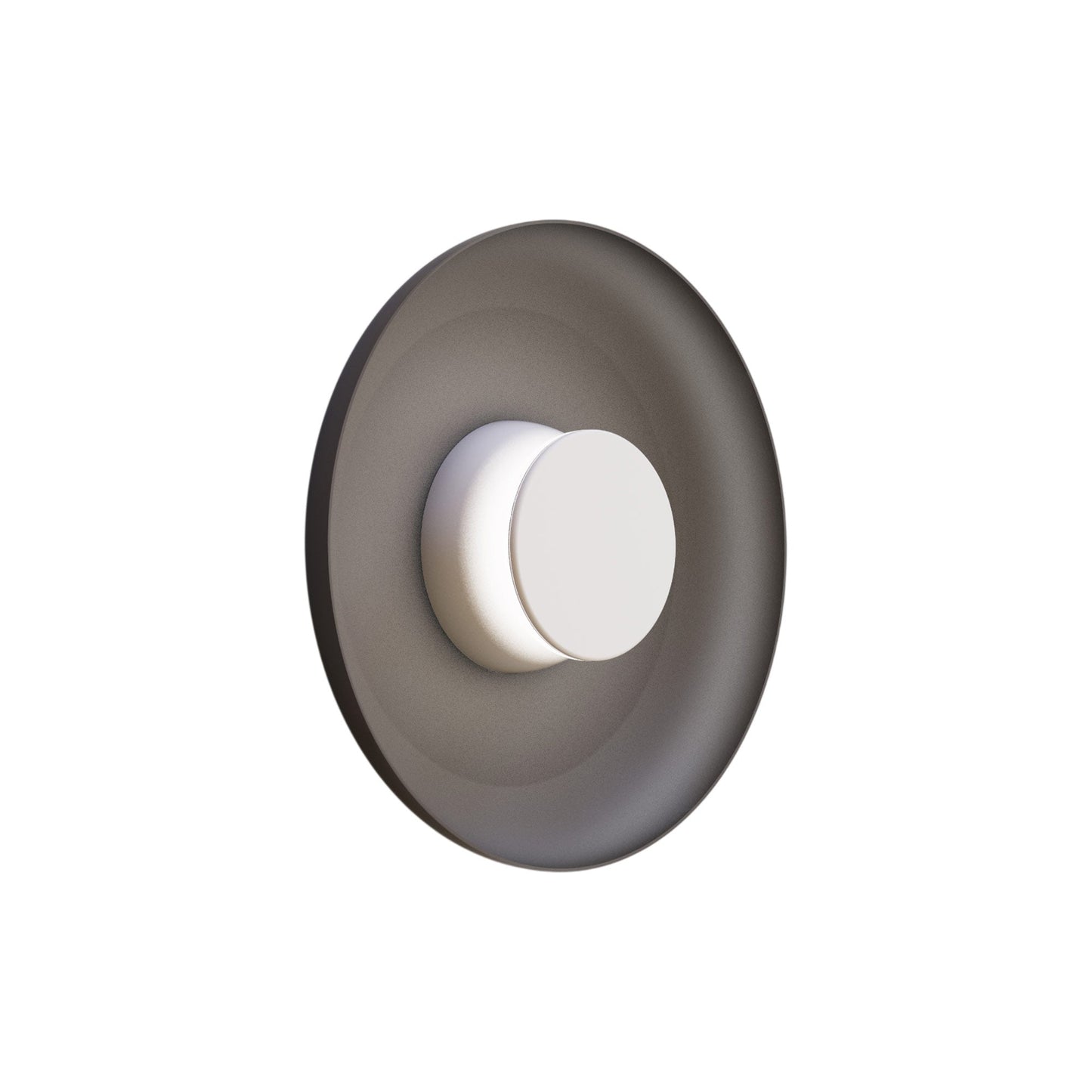 Totem LED Wall Light in White/White/Black/Metal (12.75-Inch).