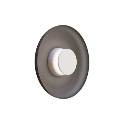 Totem LED Wall Light in White/White/Black/Metal (12.75-Inch).