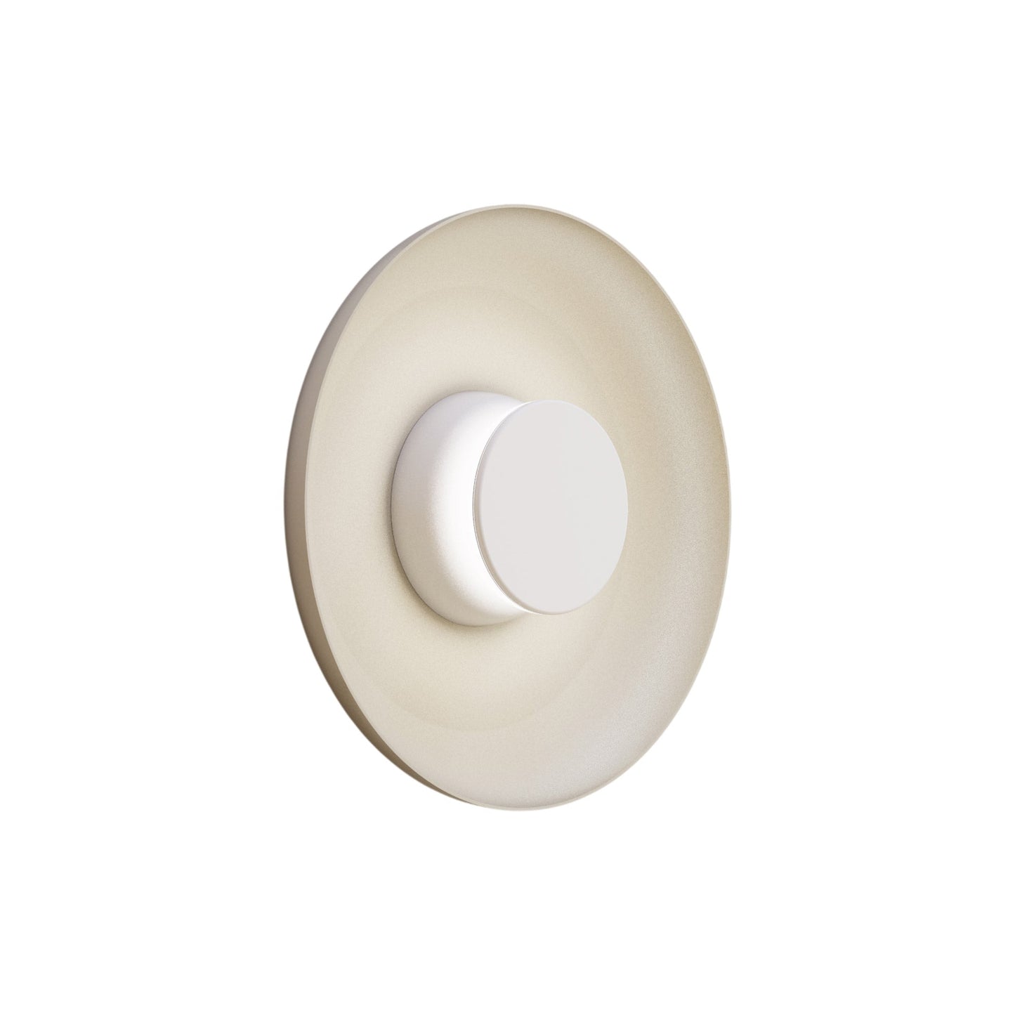 Totem LED Wall Light in White/White/White/Metal (12.75-Inch).