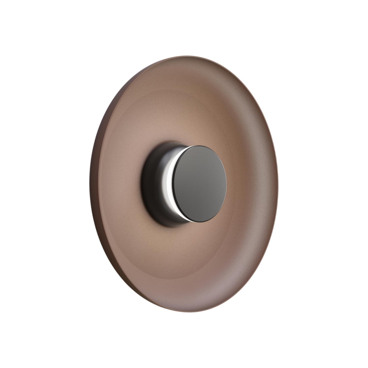 Totem LED Wall Light in Black/Black/Espresso/Metal (15-Inch).