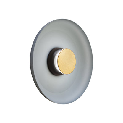Totem LED Wall Light in Black/Brass/Blue/Metal (15-Inch).