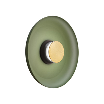 Totem LED Wall Light in Black/Brass/Forest Green/Metal (15-Inch).