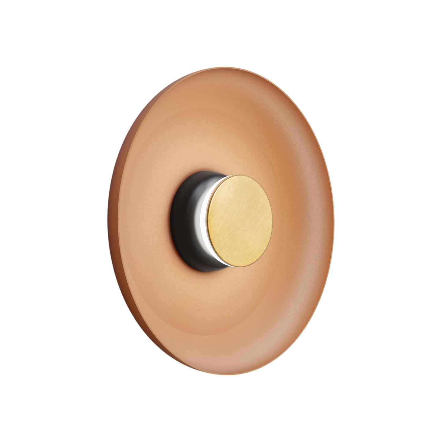Totem LED Wall Light in Black/Brass/Terracotta/Metal (15-Inch).