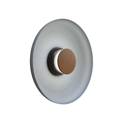 Totem LED Wall Light in Black/Walnut/Blue/Metal (15-Inch).