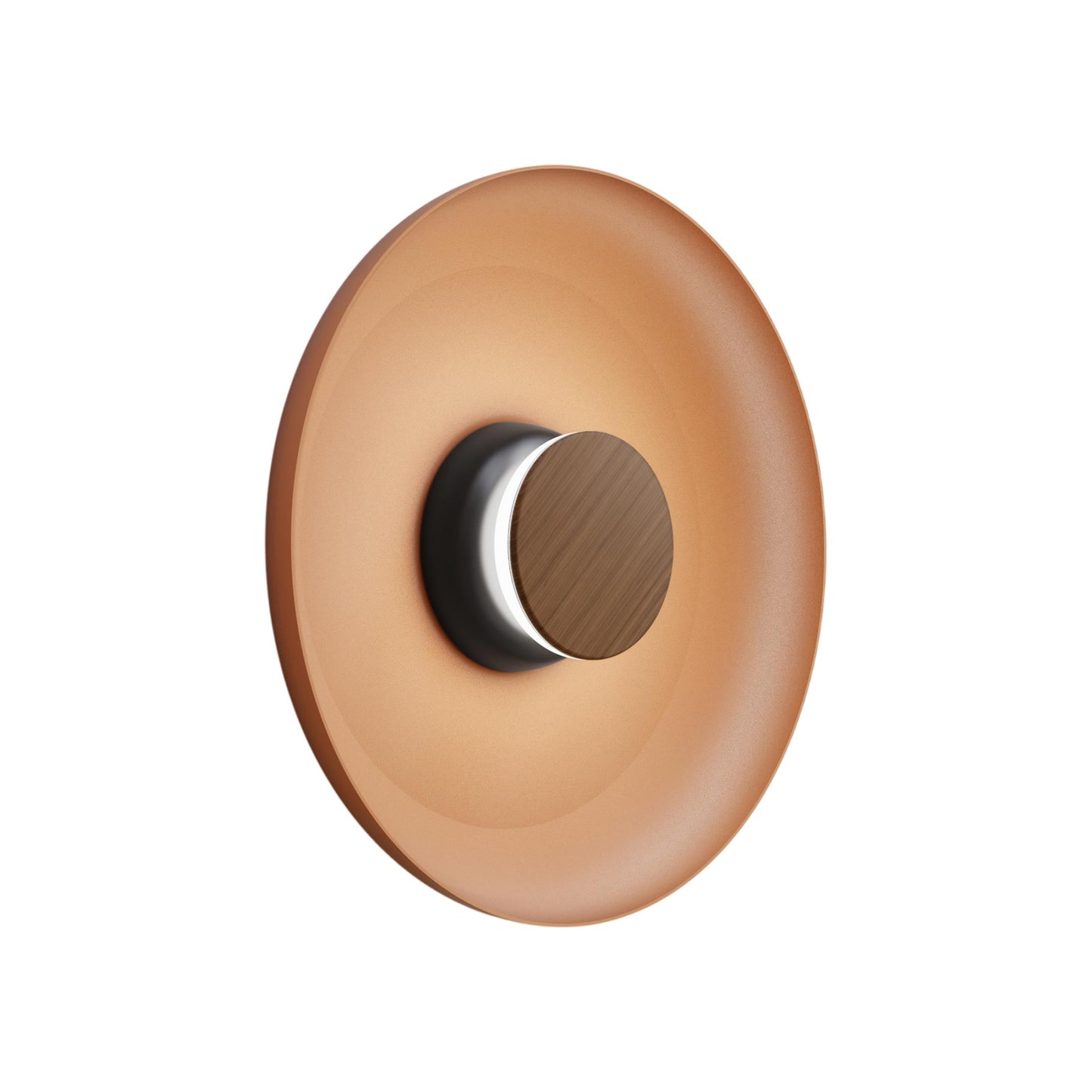 Totem LED Wall Light in Black/Walnut/Terracotta/Metal (15-Inch).