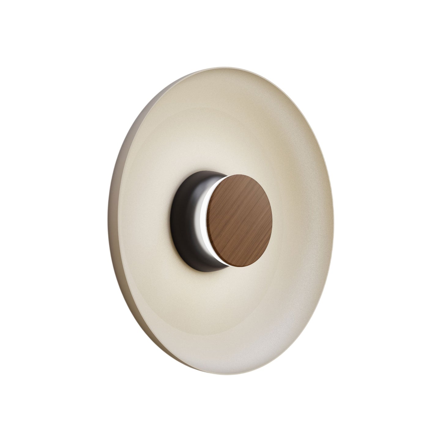 Totem LED Wall Light in Black/Walnut/White/Metal (15-Inch).