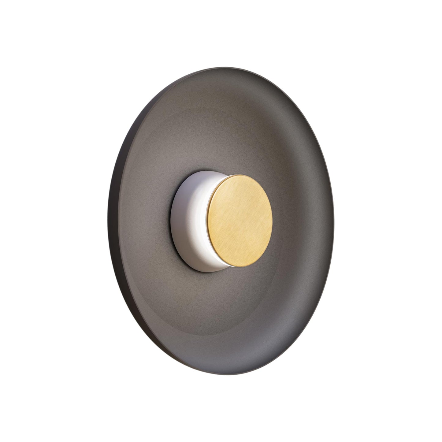 Totem LED Wall Light in Grey/Brass/Black/Metal (15-Inch).