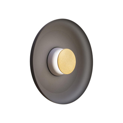 Totem LED Wall Light in Grey/Brass/Black/Metal (15-Inch).